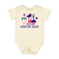 thumbnail image 1 of Inktastic My 1st 4th of July with Stars and Cupcake Boys or Girls Baby Bodysuit, 1 of 5