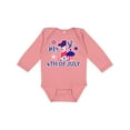 thumbnail image 1 of Inktastic My 1st 4th of July with Stars and Cupcake Boys or Girls Long Sleeve Baby Bodysuit, 1 of 5