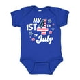 thumbnail image 1 of Inktastic My 1st 4th of July with Striped Stars Boys or Girls Baby Bodysuit, 1 of 5