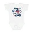 thumbnail image 1 of Inktastic My 1st 4th of July with Striped Stars Boys or Girls Baby Bodysuit, 1 of 5