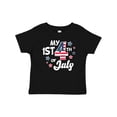 thumbnail image 1 of Inktastic My 1st 4th of July with Striped Stars Boys or Girls Baby T-Shirt, 1 of 5