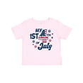thumbnail image 1 of Inktastic My 1st 4th of July with Striped Stars Boys or Girls Baby T-Shirt, 1 of 5