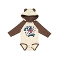 thumbnail image 1 of Inktastic My 1st 4th of July with Striped Stars Boys or Girls Long Sleeve Baby Bodysuit, 1 of 5