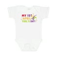 thumbnail image 1 of Inktastic My 1st April Fools Day with Jester Hat Boys or Girls Baby Bodysuit, 1 of 5
