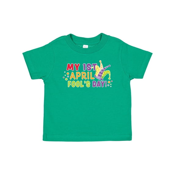 Inktastic My 1st April Fools Day with Jester Hat Boys or Girls Baby T-Shirt