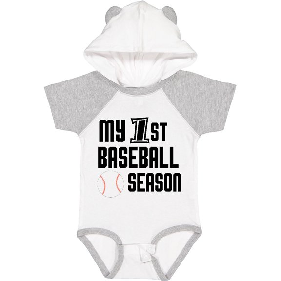 Inktastic My 1st Baseball Season Boys Baby Bodysuit