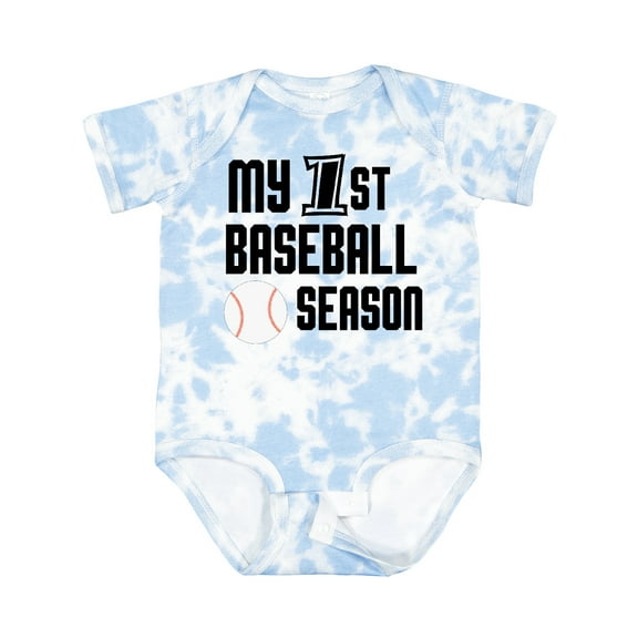Inktastic My 1st Baseball Season Boys Baby Bodysuit