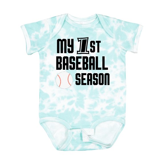 Inktastic My 1st Baseball Season Boys Baby Bodysuit