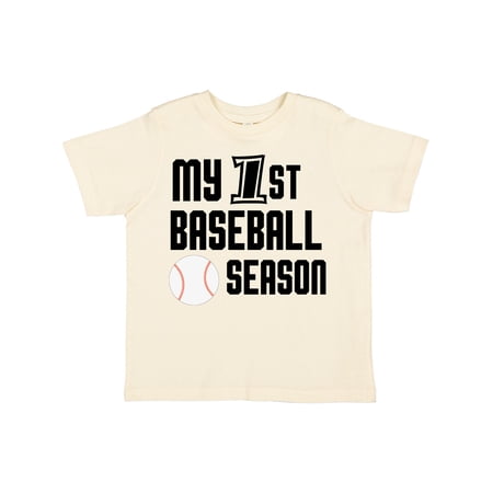 Inktastic My 1st Baseball Season Boys Toddler T-Shirt