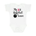 thumbnail image 1 of Inktastic My 1st Basketball Season Girls Baby Bodysuit, 1 of 5