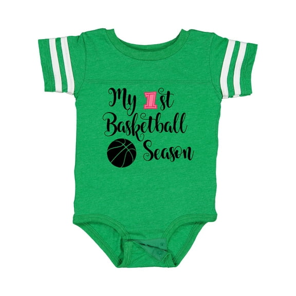 Inktastic My 1st Basketball Season Girls Baby Bodysuit