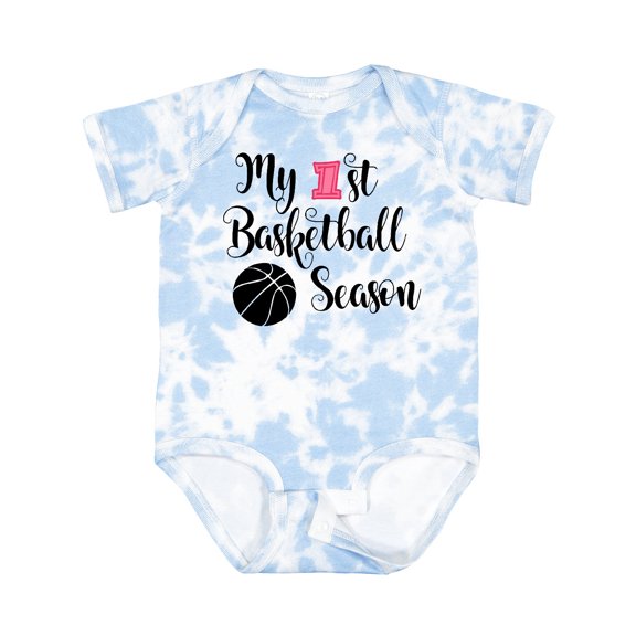 Inktastic My 1st Basketball Season Girls Baby Bodysuit