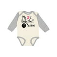 thumbnail image 1 of Inktastic My 1st Basketball Season Girls Long Sleeve Baby Bodysuit, 1 of 5