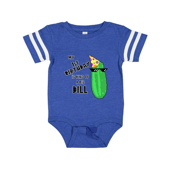 Inktastic My 1st Birthday is Kind of a Big Dill Pickle in Sunglasses Boys or Girls Baby Bodysuit