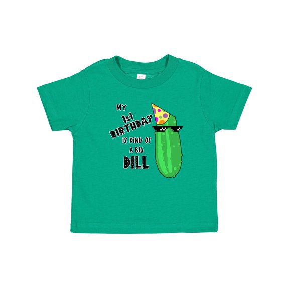 Inktastic My 1st Birthday is Kind of a Big Dill Pickle in Sunglasses Boys or Girls Baby T-Shirt