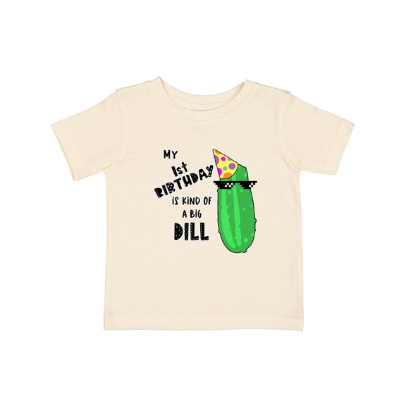 Inktastic My 1st Birthday is Kind of a Big Dill Pickle in Sunglasses Boys or Girls Baby T-Shirt