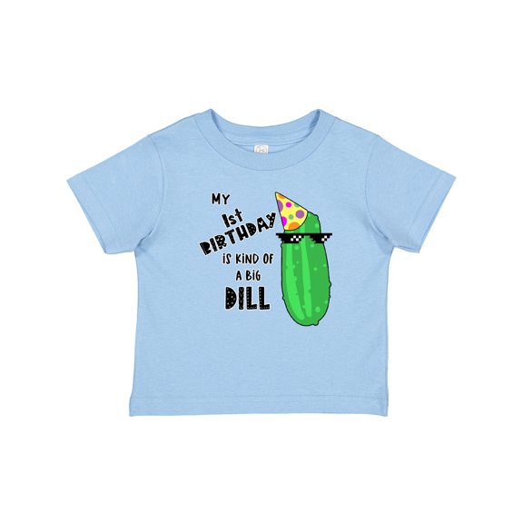 Inktastic My 1st Birthday is Kind of a Big Dill Pickle in Sunglasses Boys or Girls Baby T-Shirt