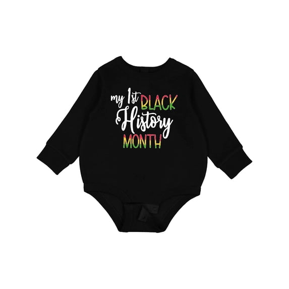 Inktastic My 1st Black History Month Baby Fleece Bodysuit