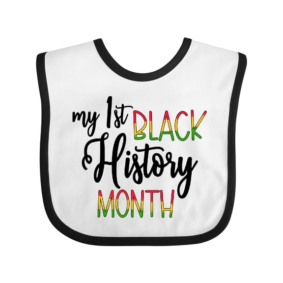 Inktastic My 1st Black History Month Boys or Girls Baby Bib
