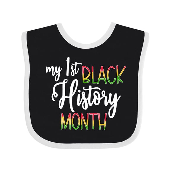Inktastic My 1st Black History Month Boys or Girls Baby Bib