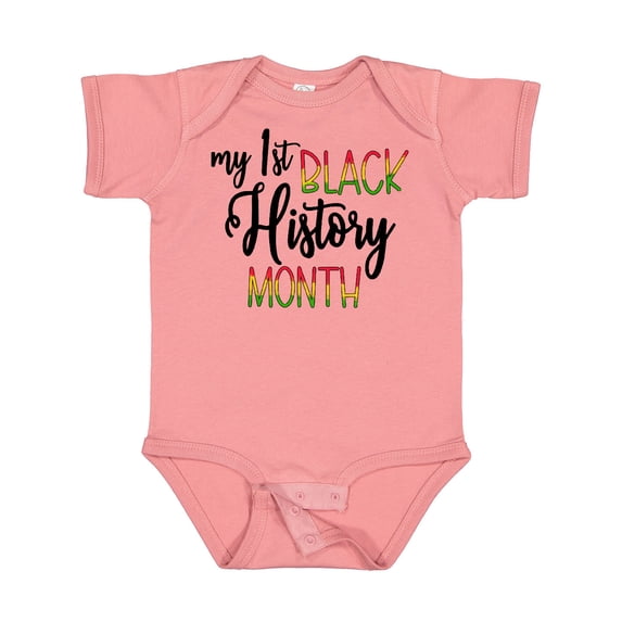 Inktastic My 1st Black History Month Boys or Girls Baby Bodysuit