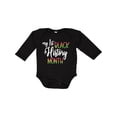 thumbnail image 1 of Inktastic My 1st Black History Month Boys or Girls Long Sleeve Baby Bodysuit, 1 of 5