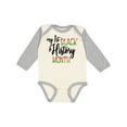 thumbnail image 1 of Inktastic My 1st Black History Month Boys or Girls Long Sleeve Baby Bodysuit, 1 of 5
