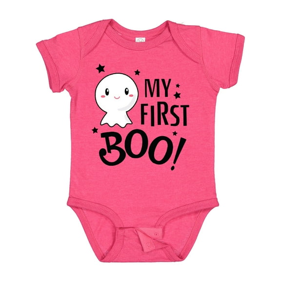 Inktastic My 1st Boo with Cute Ghost Boys or Girls Baby Bodysuit