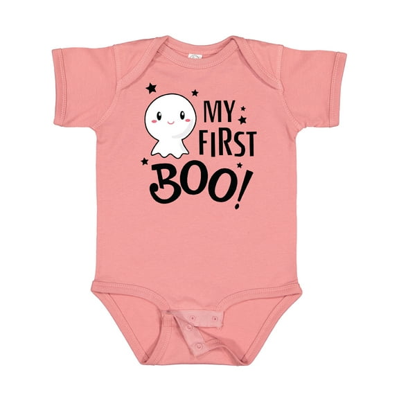 Inktastic My 1st Boo with Cute Ghost Boys or Girls Baby Bodysuit