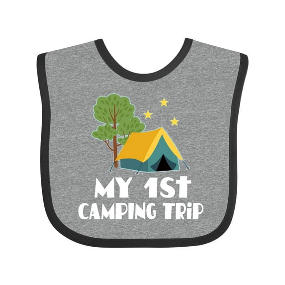Inktastic My 1st Camping Trip Boys or Girls Baby Bib