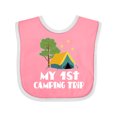 thumbnail image 1 of Inktastic My 1st Camping Trip Boys or Girls Baby Bib, 1 of 4