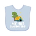thumbnail image 1 of Inktastic My 1st Camping Trip Boys or Girls Baby Bib, 1 of 4