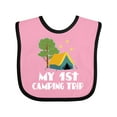 thumbnail image 1 of Inktastic My 1st Camping Trip Boys or Girls Baby Bib, 1 of 4