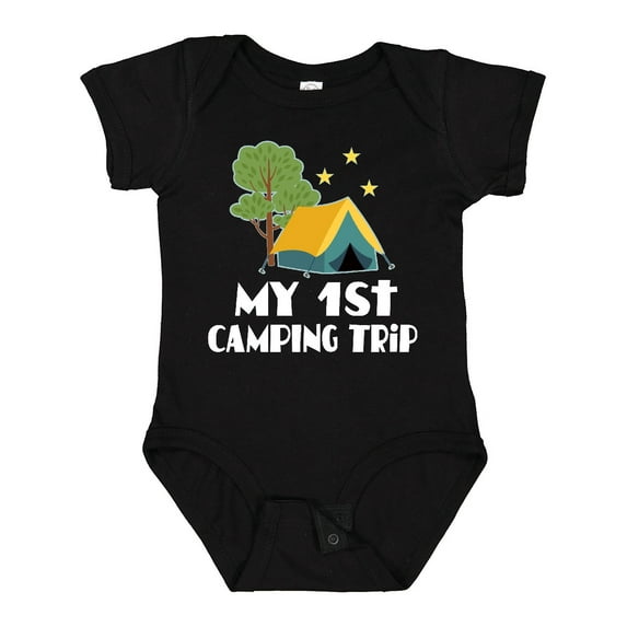 Inktastic My 1st Camping Trip Boys or Girls Baby Bodysuit