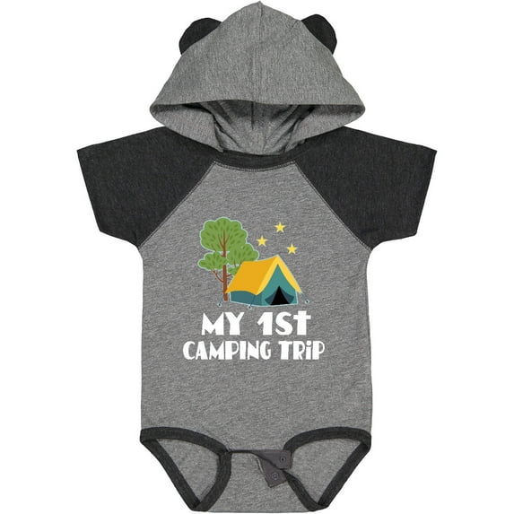 Inktastic My 1st Camping Trip Boys or Girls Baby Bodysuit