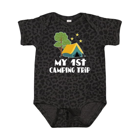 Inktastic My 1st Camping Trip Boys or Girls Baby Bodysuit