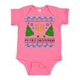 thumbnail image 1 of Inktastic My 1st Chrismukkah Sweater Style with Menorah and Trees Boys or Girls Baby Bodysuit, 1 of 5