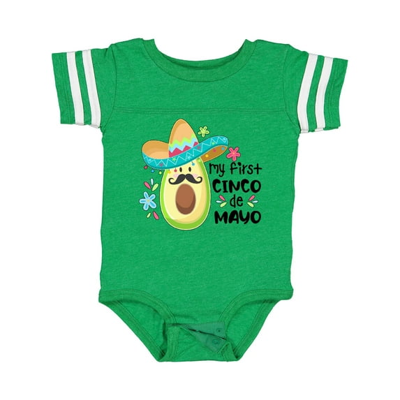 Inktastic My 1st Cinco De Mayo Avocado in Sombrero Boys or Girls Baby Bodysuit
