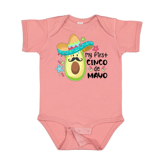 Inktastic My 1st Cinco De Mayo Avocado in Sombrero Boys or Girls Baby Bodysuit