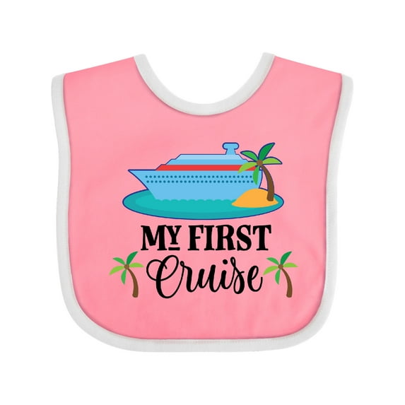 Inktastic My 1st Cruise Vacation Trip Boys or Girls Baby Bib