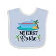 thumbnail image 1 of Inktastic My 1st Cruise Vacation Trip Boys or Girls Baby Bib, 1 of 4
