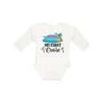 thumbnail image 1 of Inktastic My 1st Cruise Vacation Trip Boys or Girls Long Sleeve Baby Bodysuit, 1 of 5