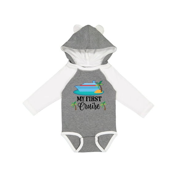 Inktastic My 1st Cruise Vacation Trip Boys or Girls Long Sleeve Baby Bodysuit