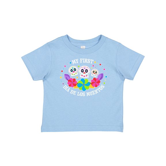 Inktastic My 1st DÃÂa De Los Muertos with Sugar Skulls and Flowers Boys or Girls Baby T-Shirt
