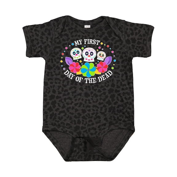 Inktastic My 1st Day of the Dead with Sugar Skulls and Flowers Boys or Girls Baby Bodysuit