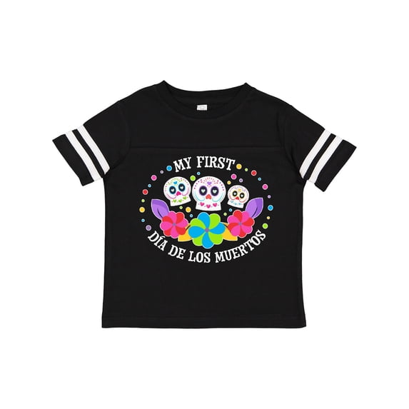 Inktastic My 1st Dia De Los Muertos with Sugar Skulls and Flowers Boys or Girls Toddler T-Shirt