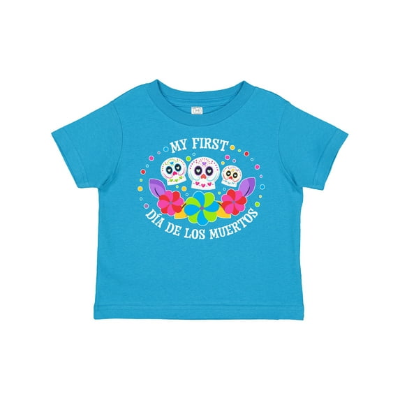 Inktastic My 1st Dia De Los Muertos with Sugar Skulls and Flowers Boys or Girls Toddler T-Shirt