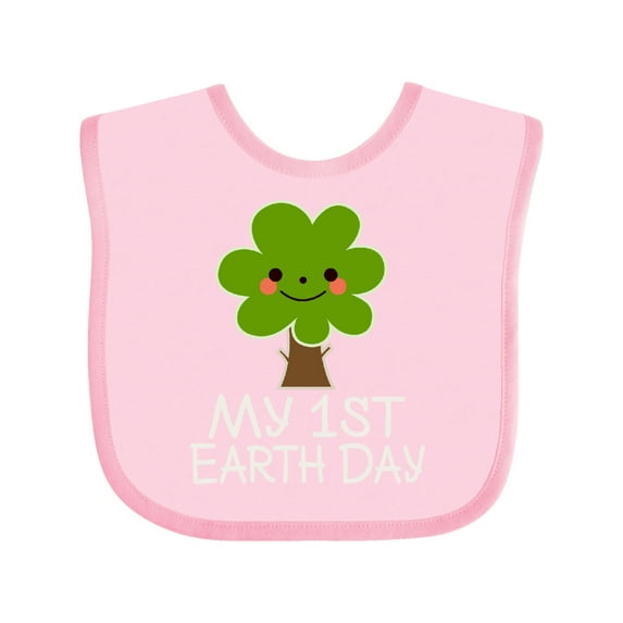 Inktastic My 1st Earth Day 2021 Boys or Girls Baby Bib