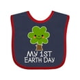 thumbnail image 1 of Inktastic My 1st Earth Day 2021 Boys or Girls Baby Bib, 1 of 4