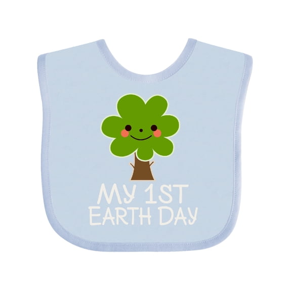 Inktastic My 1st Earth Day 2021 Boys or Girls Baby Bib
